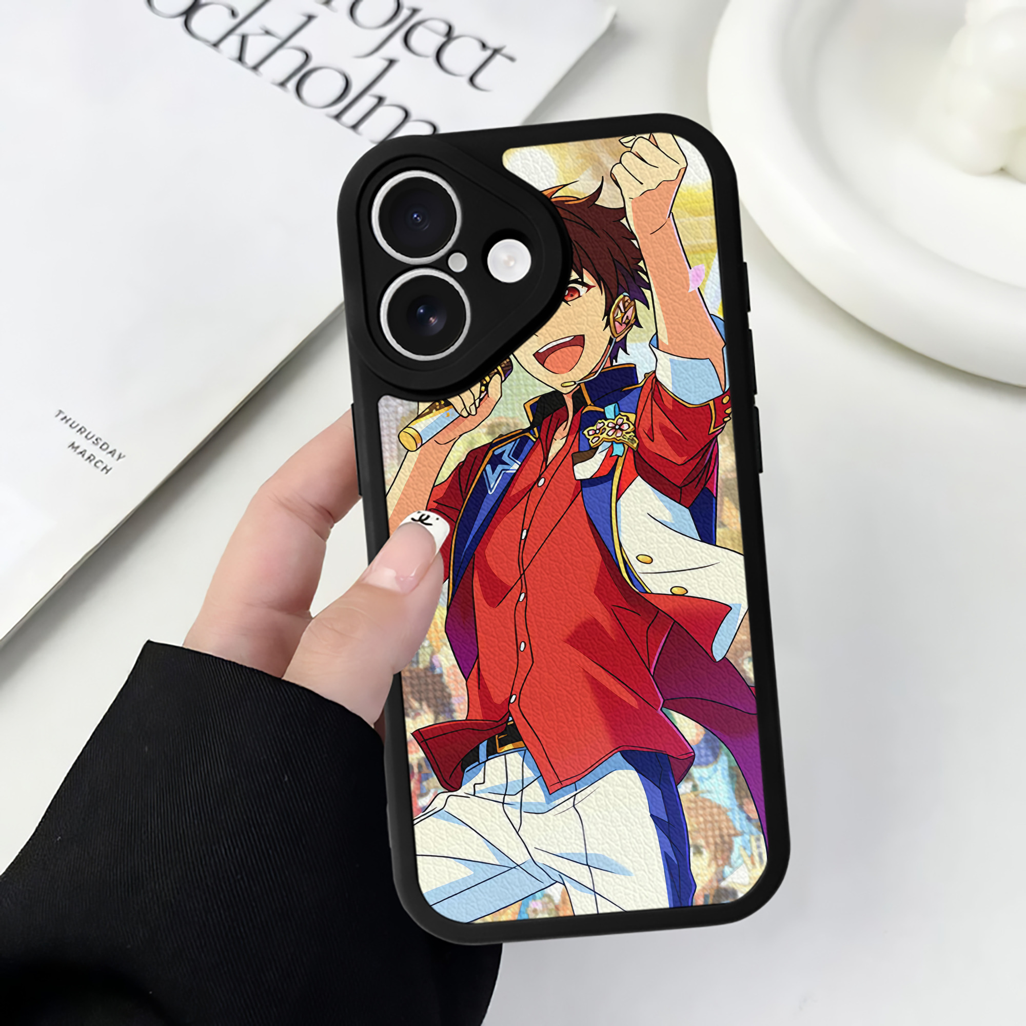（画像用） あんさんぶるスターズ! Ensemble Stars 【iPhone 16シリーズ対応】シリコンスマホケース（レザー調） 材質：シリコン